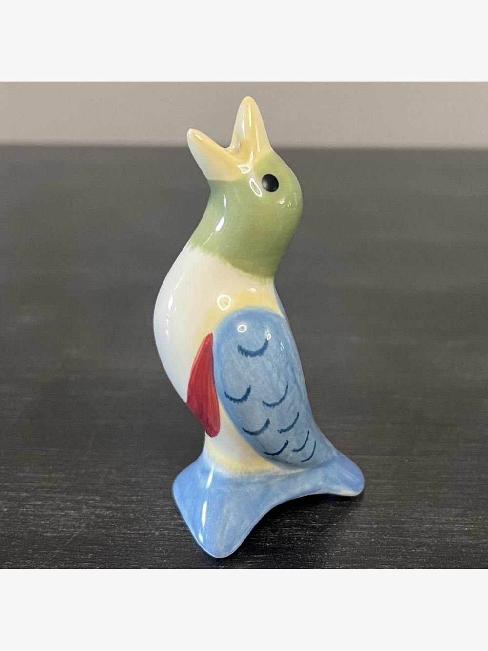 VTG Pfaltzgraff Pistoulet Colorful Songbird Pie Bird Vent Funnel 4.25” Retried
